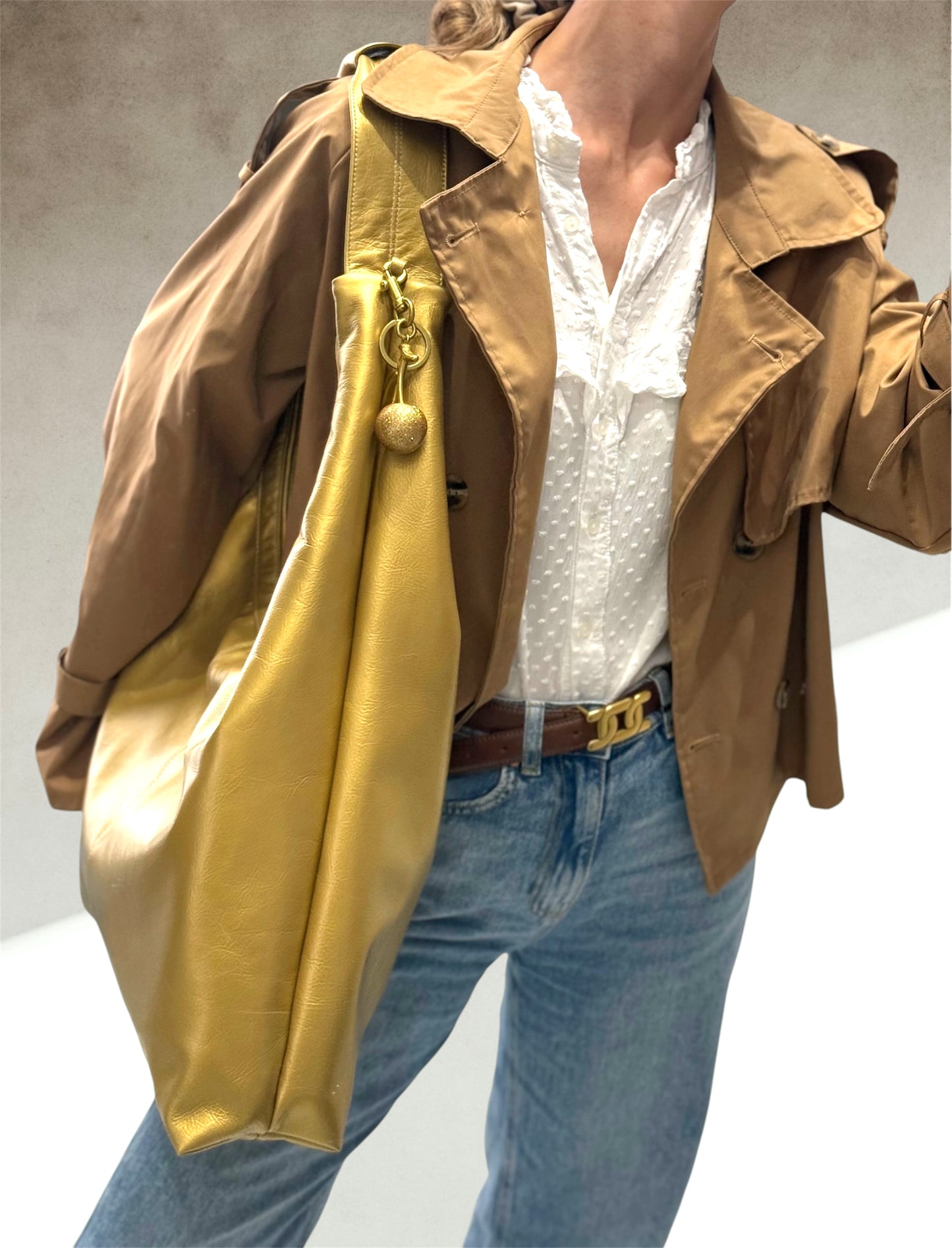 Hobo-Tasche (Liquid Gold)