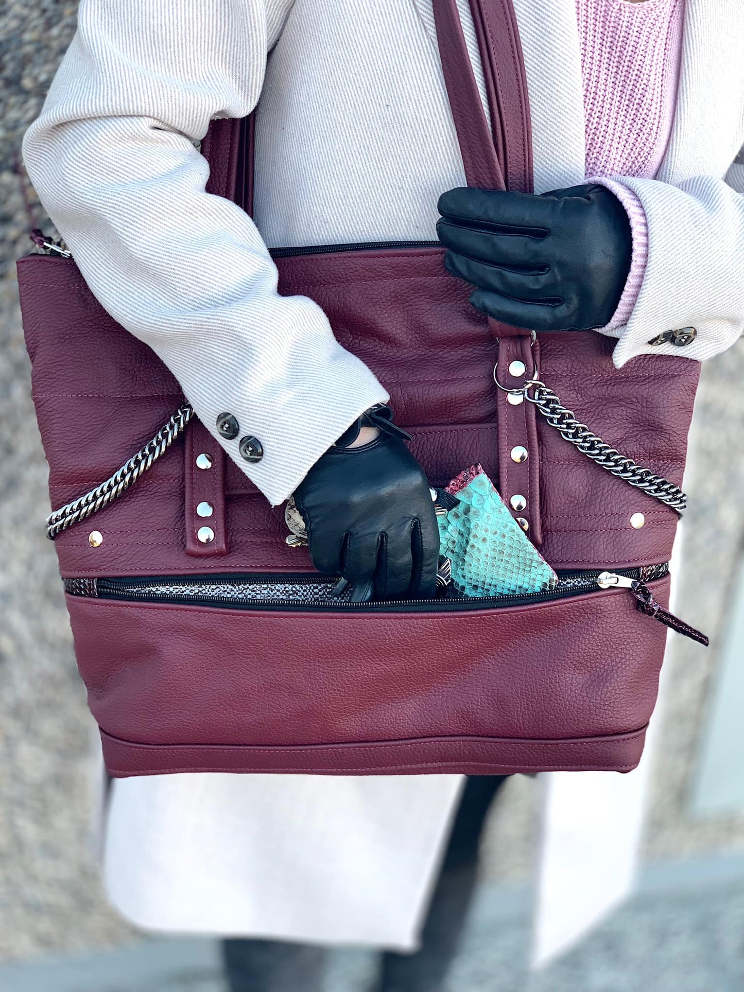 Tote Deluxe (Red Wine)
