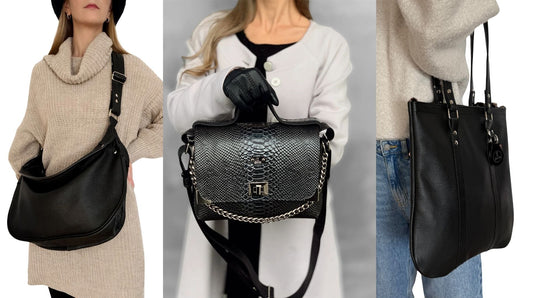 Best Handmade High-Quality Black Leather Bags – Made in EU