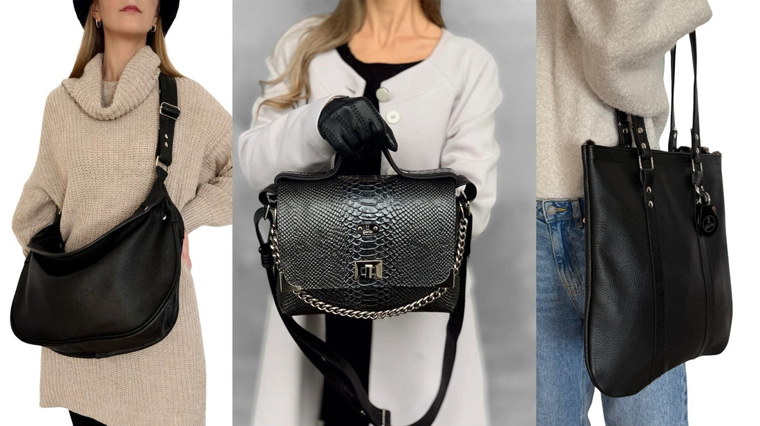 Best Handmade High-Quality Black Leather Bags – Made in EU