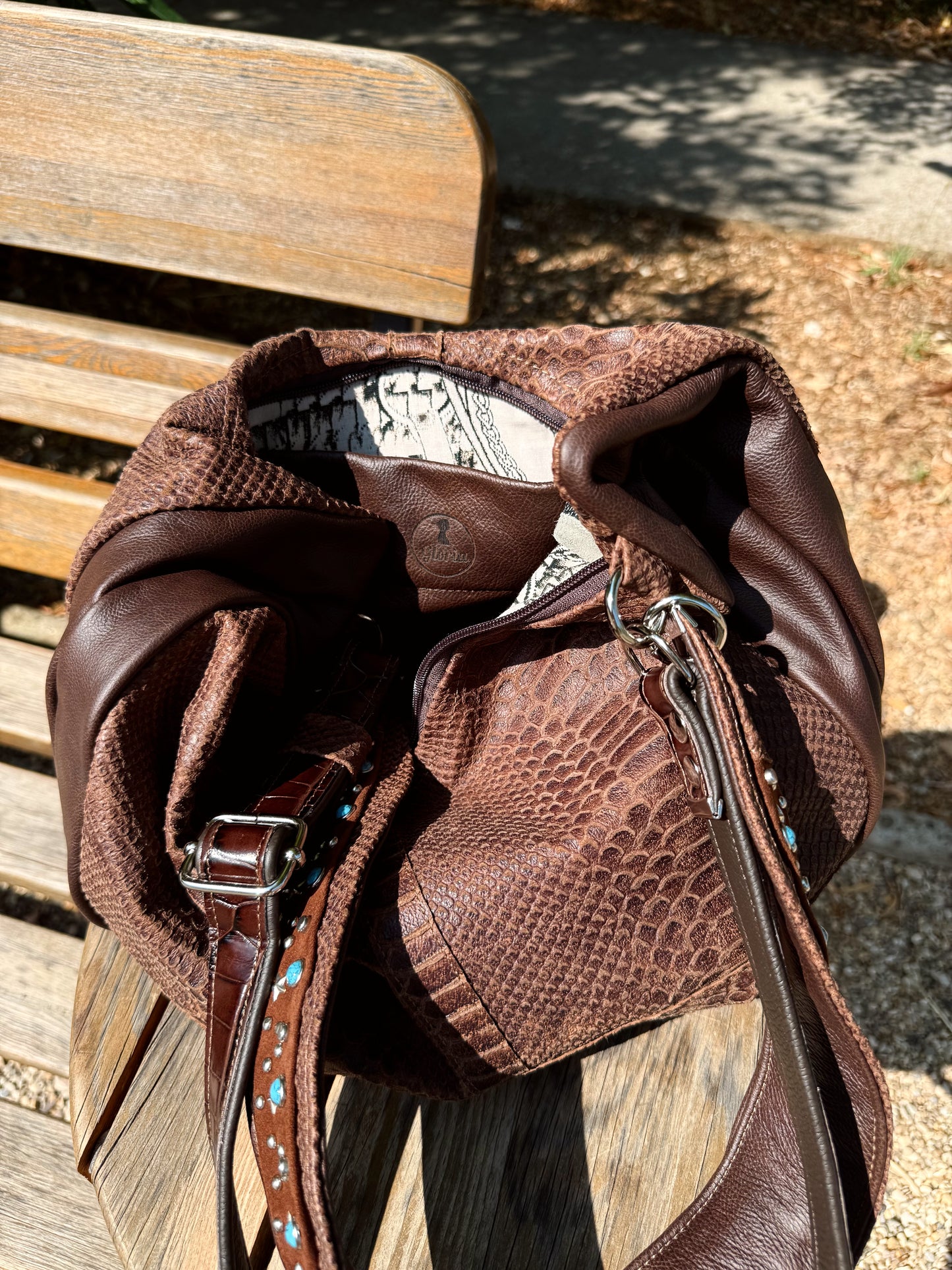 Hobo-Ledertasche Medium „Boho Arizona“