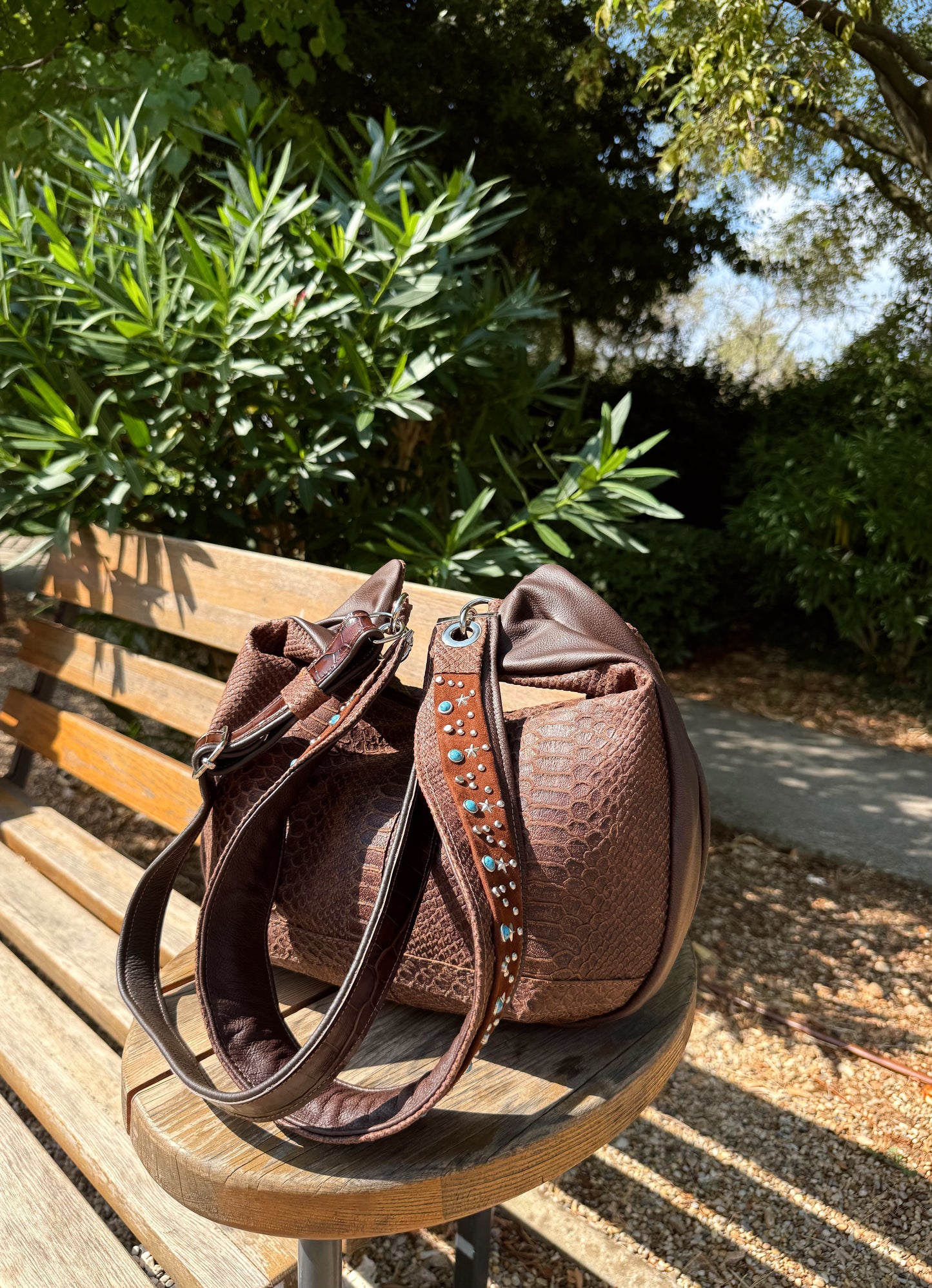 Hobo-Ledertasche Medium „Boho Arizona“