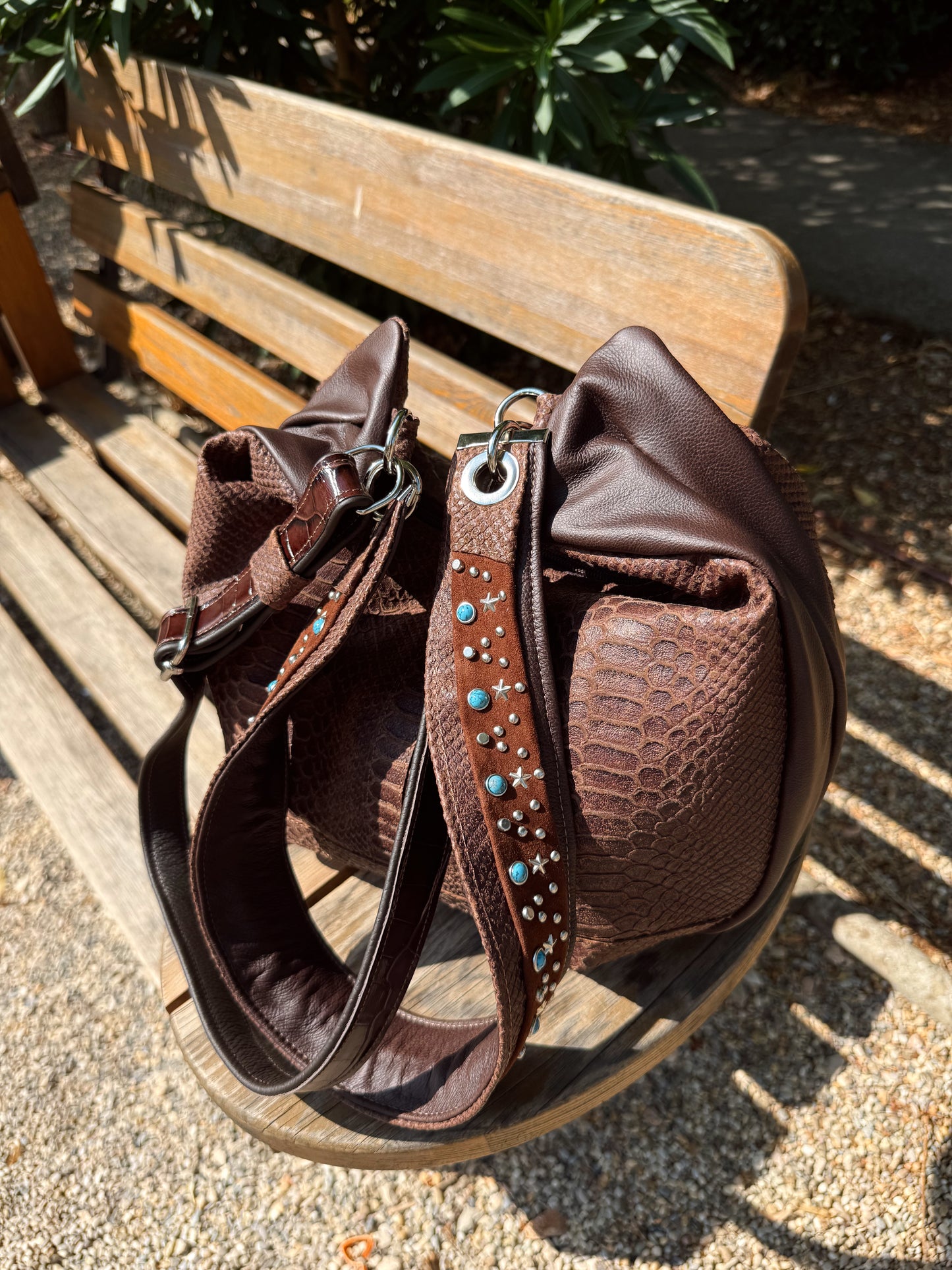 Hobo-Ledertasche Medium „Boho Arizona“