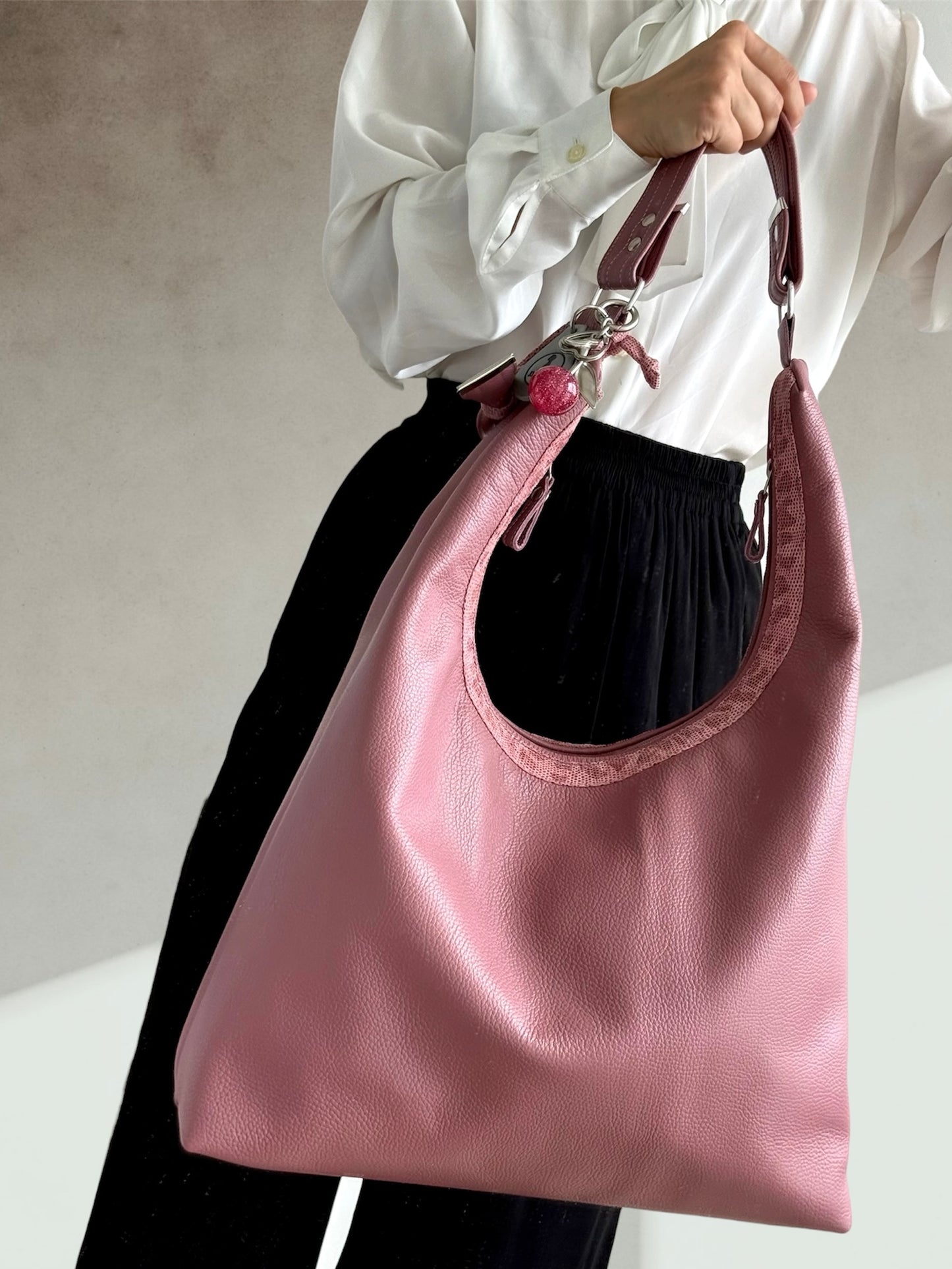 Hobo Bag Large (Dusty Rose)