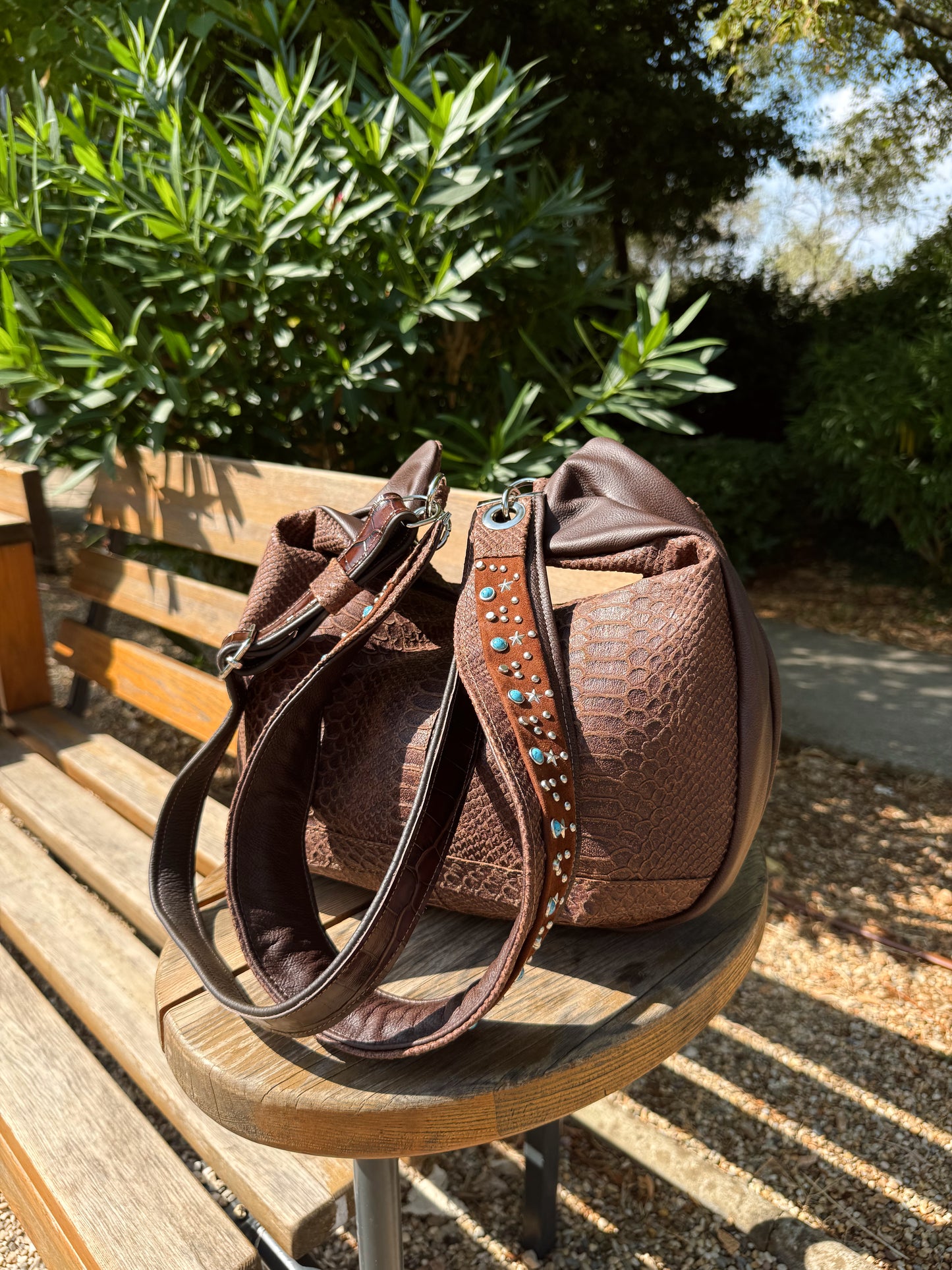 Hobo-Ledertasche Medium „Boho Arizona“