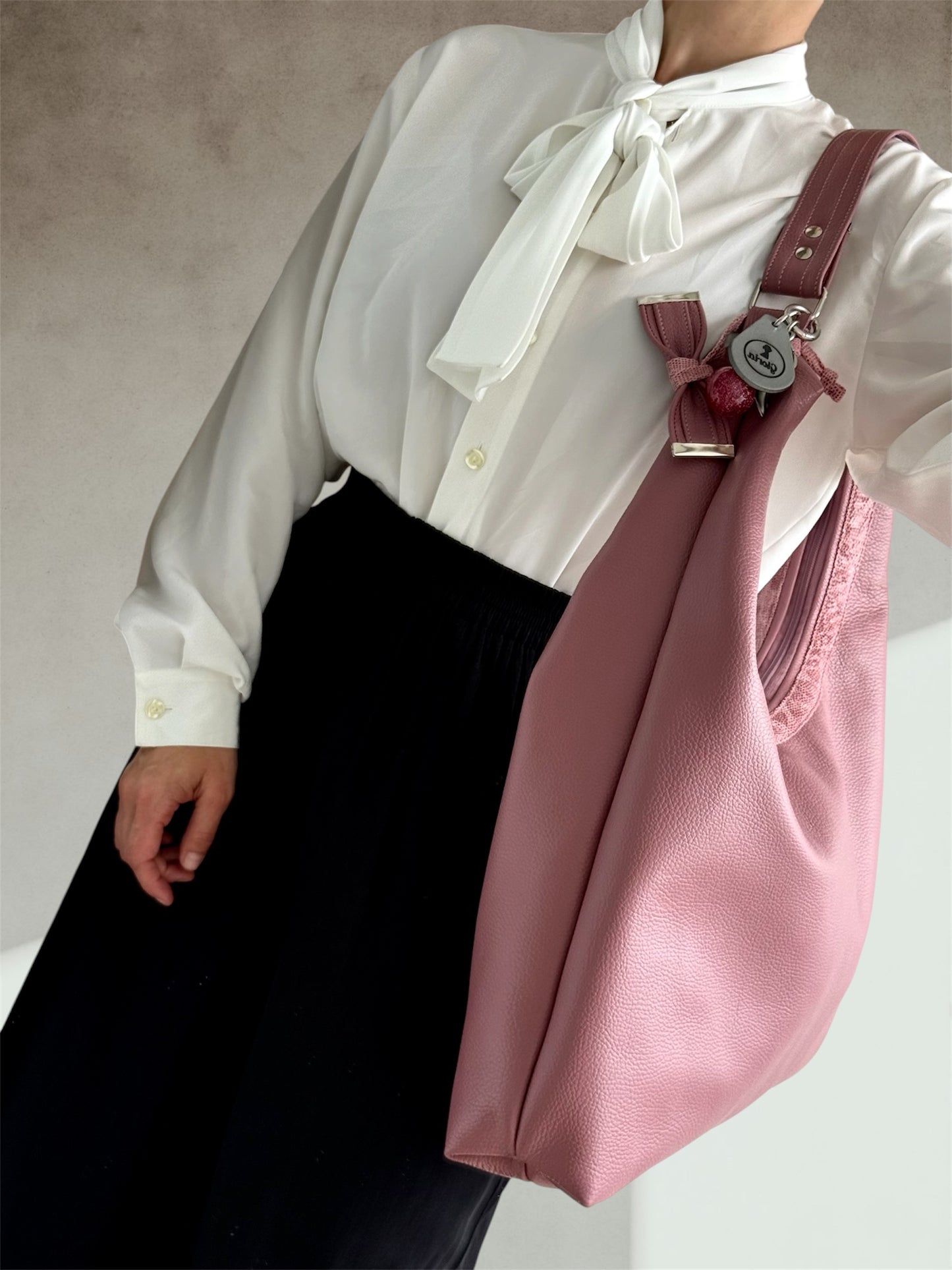 Hobo Bag Large (Dusty Rose)