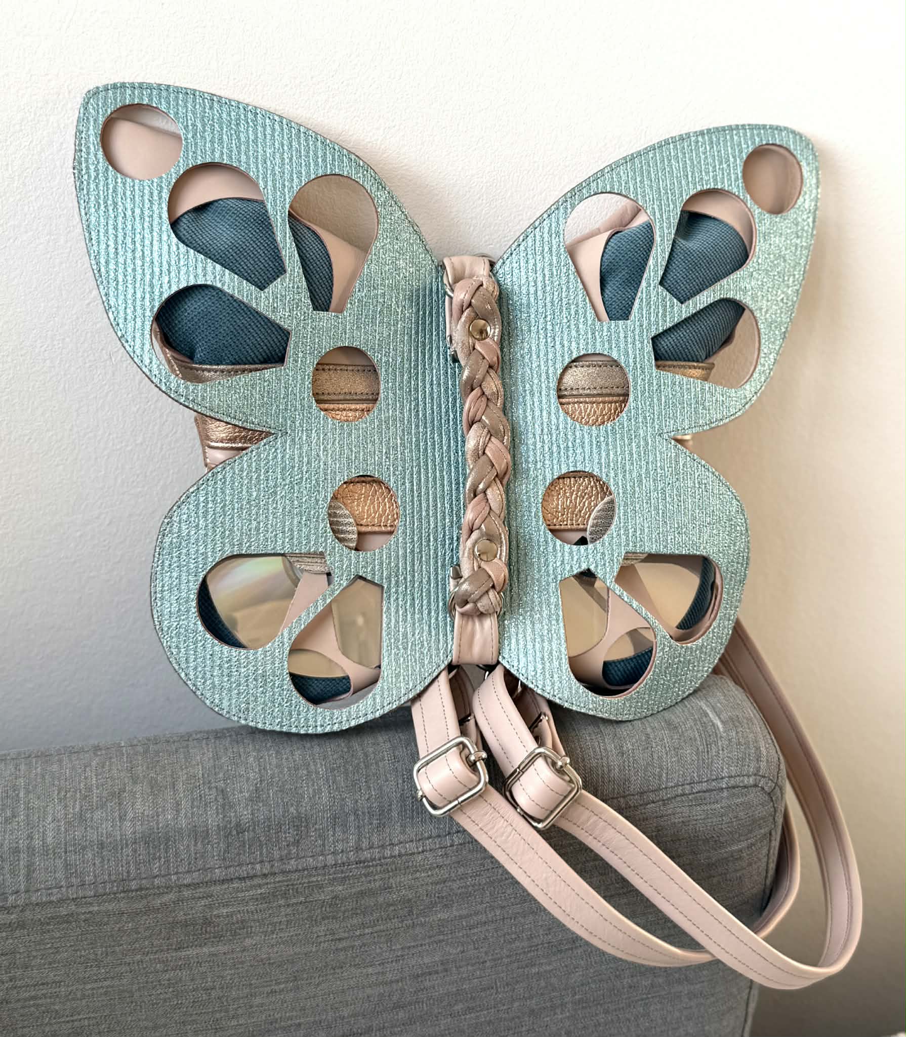 butterfly backpack leather Butterfly Leather Backpack | Handmade Wearable Art